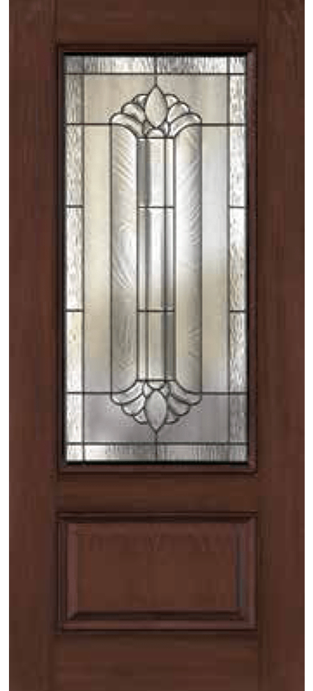 1-Panel 3/4 Light 2 1 panel doors