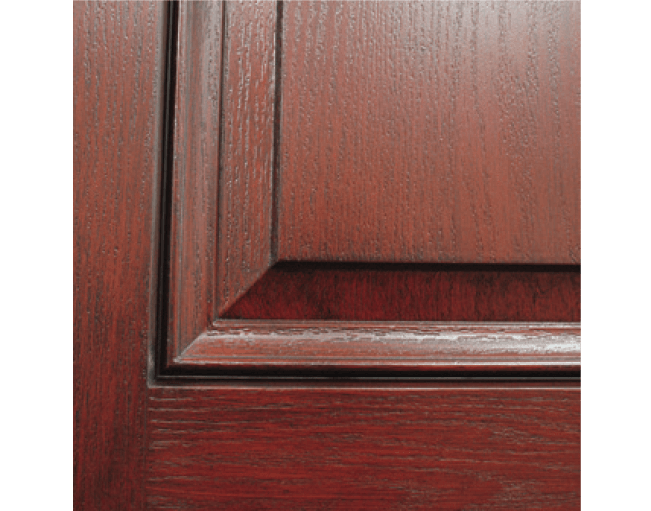 Fiberglass Door Finish Mahogany Grain custom fiberglass door