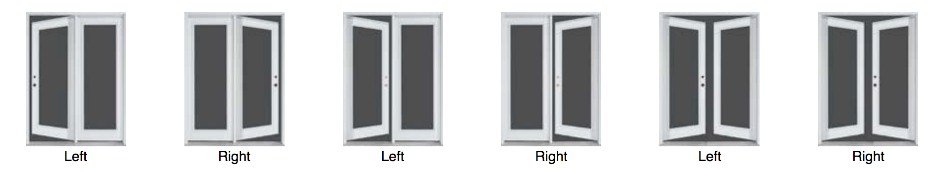 Patio Door Swinging Options